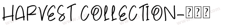 HARVEST COLLECTION字体转换
